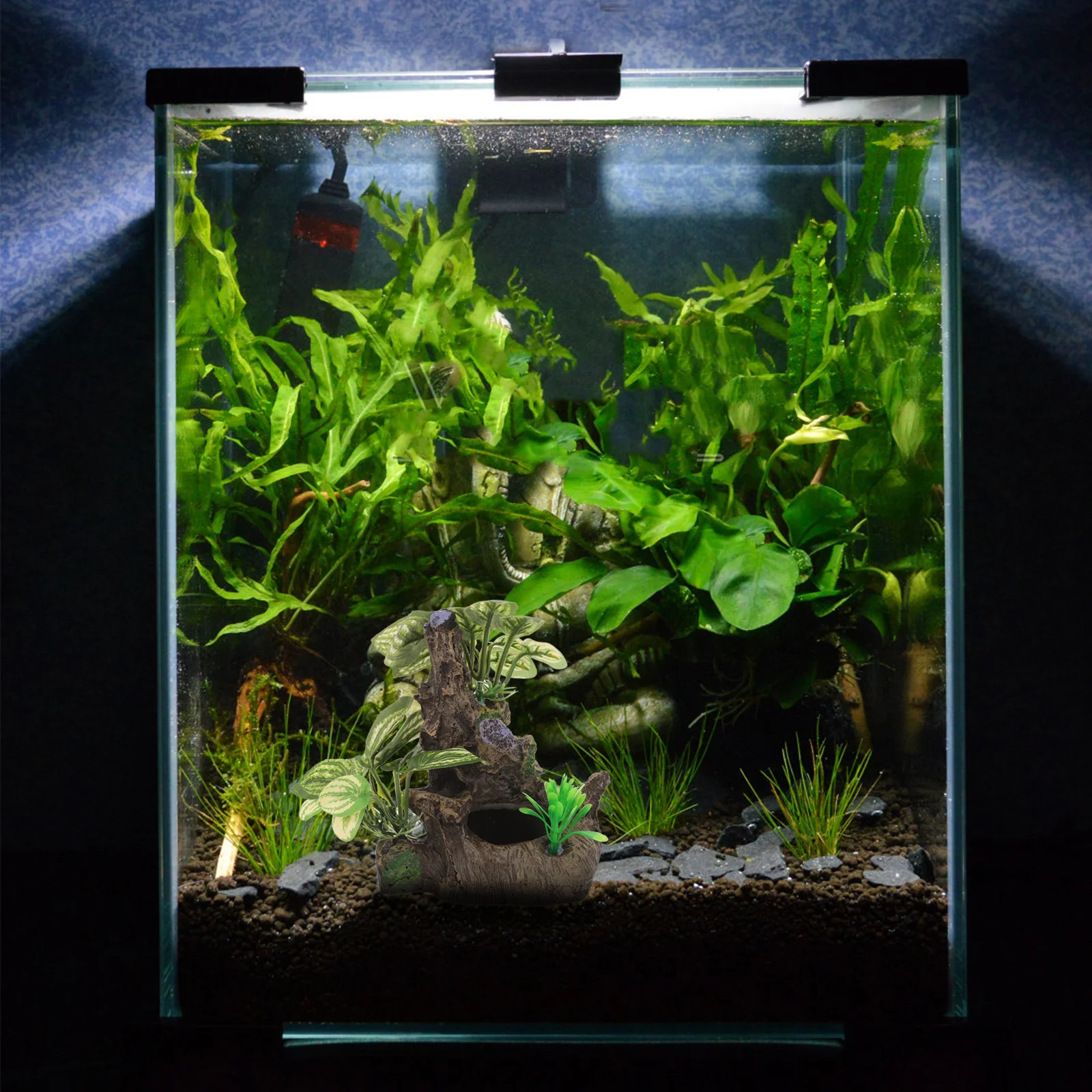 

Resin Aquarium Trunk Fish Tank Landscape Decor Realistic Simulation Fish Hide Cave Durable Decoration Aquarium Trunk