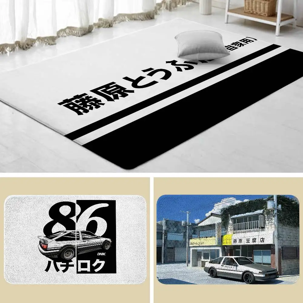 Cool I-Initial D Floor Mat Living Room Rug For Bedroom Welcome Mat Outdoor Rug