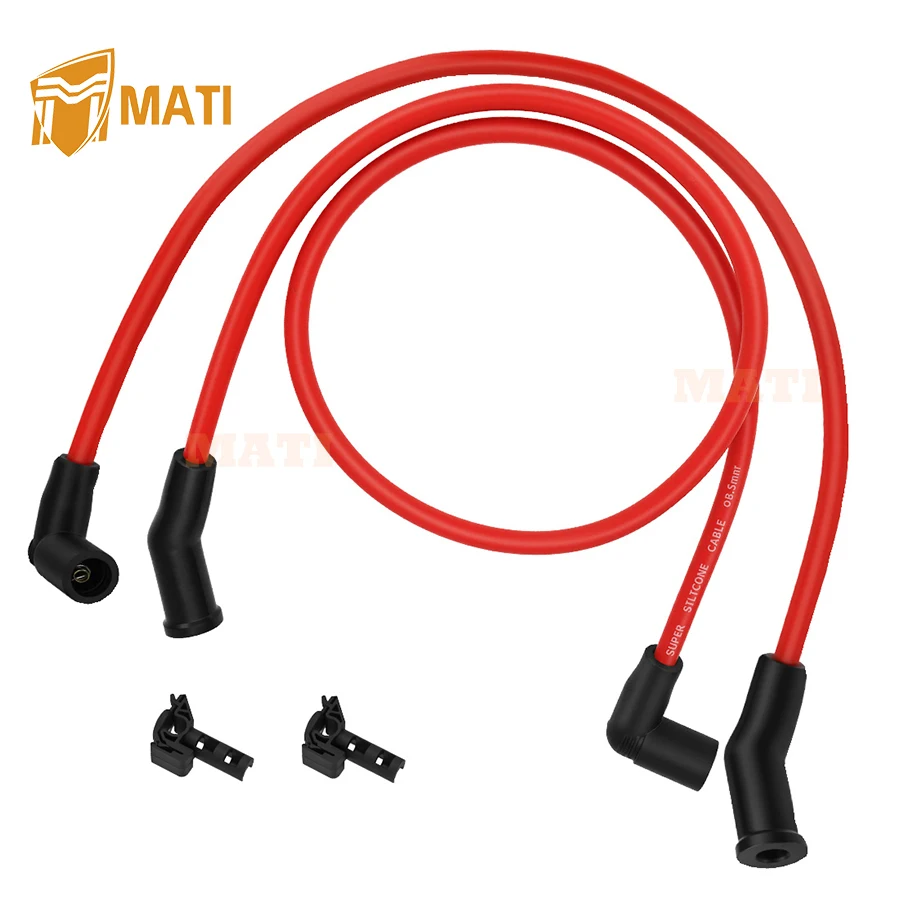 

M MATI 2pcs Spark Plug Wire Cap for FLHR FLHT FLHP FLHX FLTR FLTRSEI FLHTC 1999-2008 O.E.M# 31992-99B