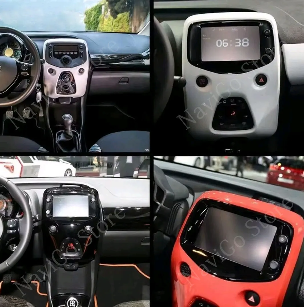 Android 16 Auto-Radio für Toyota Aygo, Peugeot 108, Citroen C1 2014-2021 Multimedia-Videoplayer Navigation Stereo GPS-Tools – Detail 2