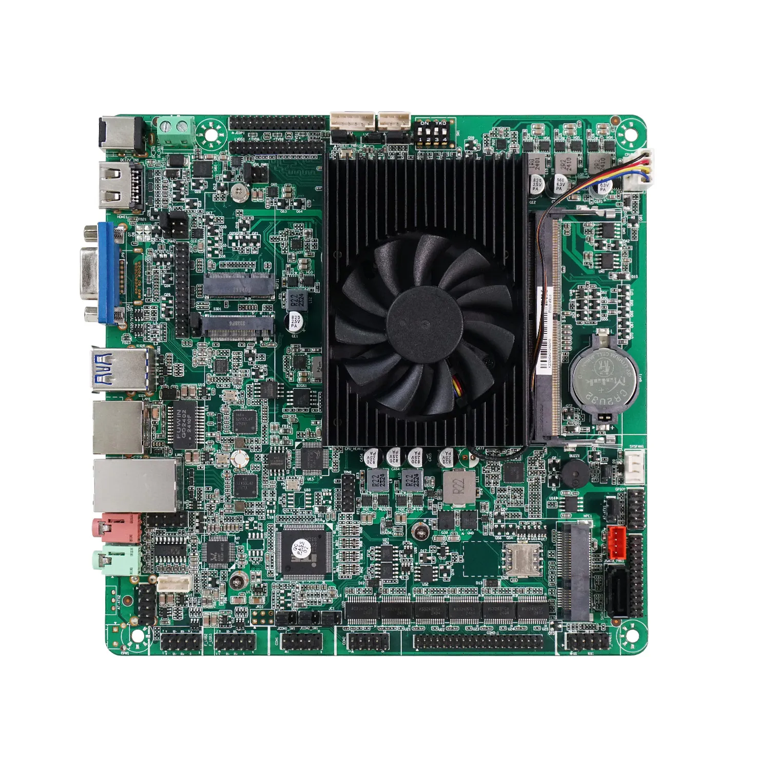 IKuaiOS Mini ITX Industrial Motherboard Inside Intel N100 processor Suitable for Industrial Control IoT Robot Embedded 1264-TI4