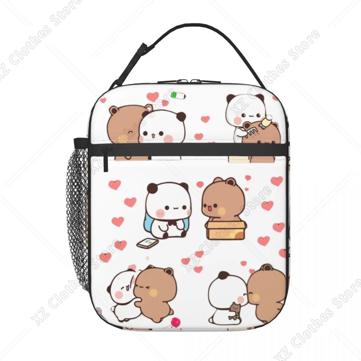 lancheira-termica-love-story-para-mulheres-a-prova-de-vazamentos-cor-pessego-e-goma-caixa-termica-bento-para-praia-camping-e-viagens