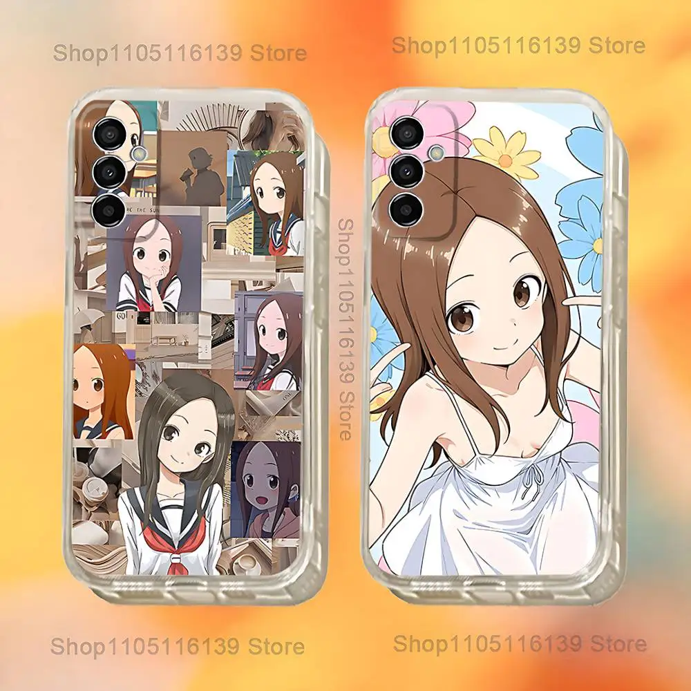 Чехол для телефона K-Karakai Jozu no t-Takagi San для Samsung S24,30,21,22,23,20 FE,lite,PIus, Ultra,5G, Note,9,10, прозрачный чехол