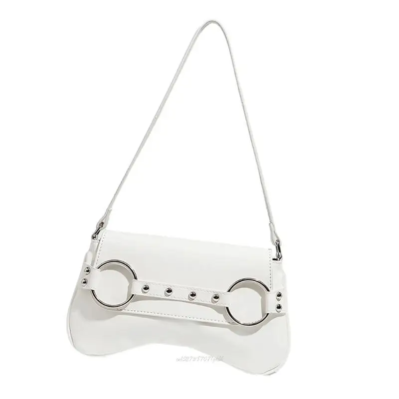 

X5XA Shoulder Bag for Womens Evening Clutch Purse Pu Leather Saddles Bag Handbags