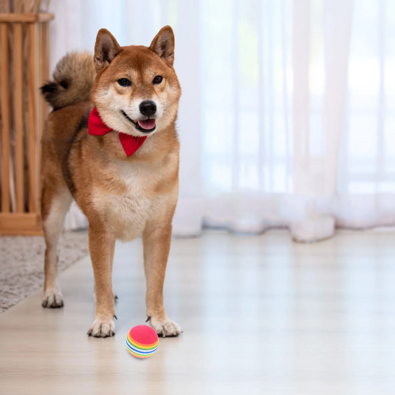 

10pcs Rainbow Ball Eva Floating Water Pet For Cats Kitten Interactive Training Chew Snack Lightweight Vibrant Colors Outdoor