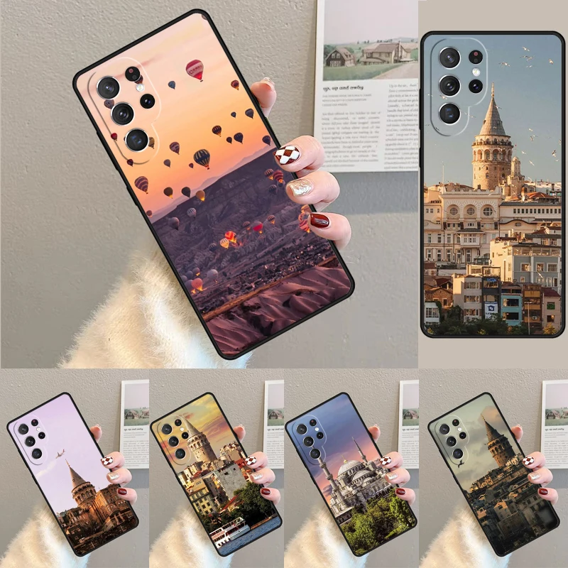 Turkey Istanbul Scenery TPU Phone Case For Samsung Galaxy note 10 pro S26 S25 S24 S23 S22 Ultra Plus S21 FE S20 Shockproof Cover
