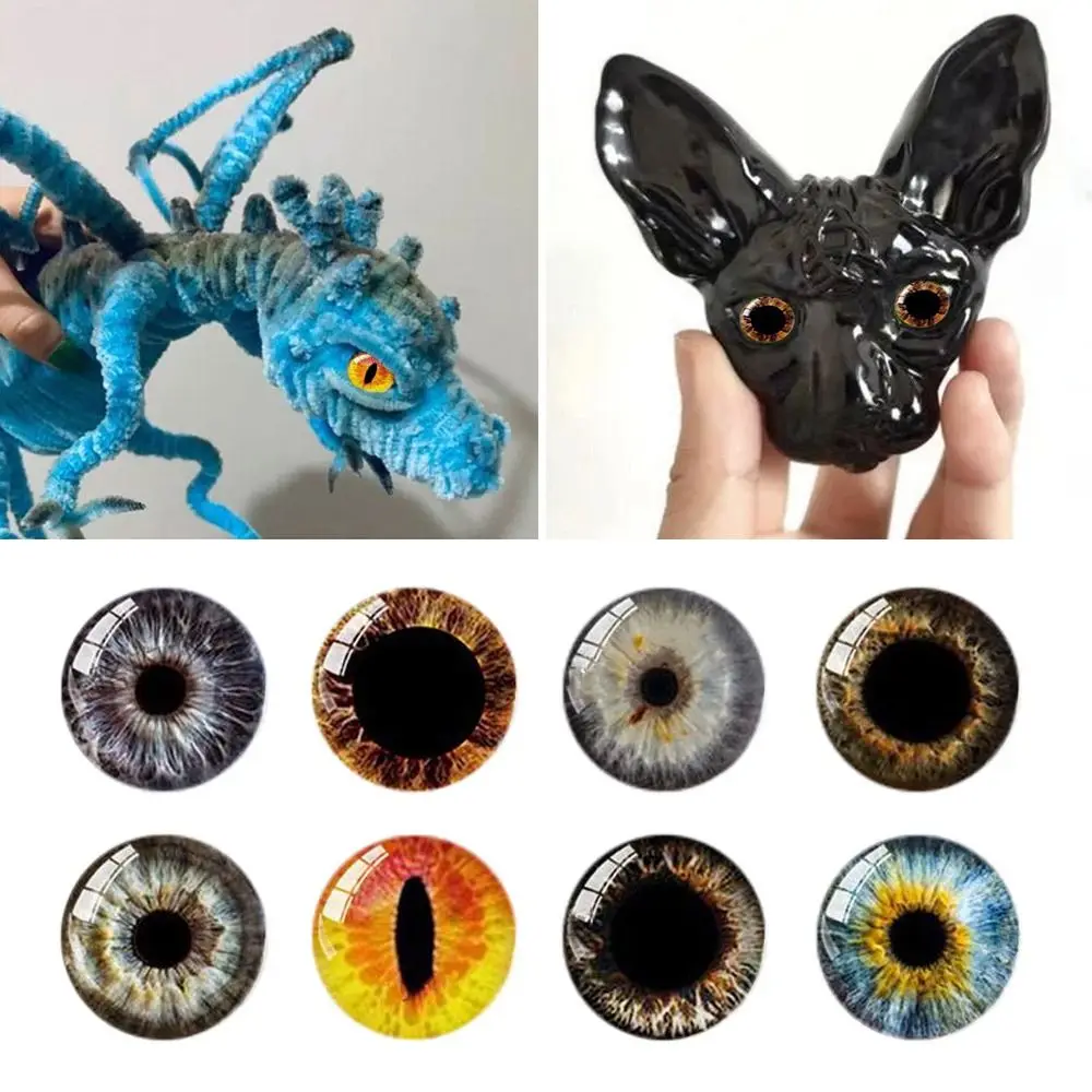 20pcs/10pairs High Quality 6mm-20mm Eyes Crafts Eyes Crystal Plastic Puppet Crystal Eyes Stuffed Toys Parts DIY Doll Accessories