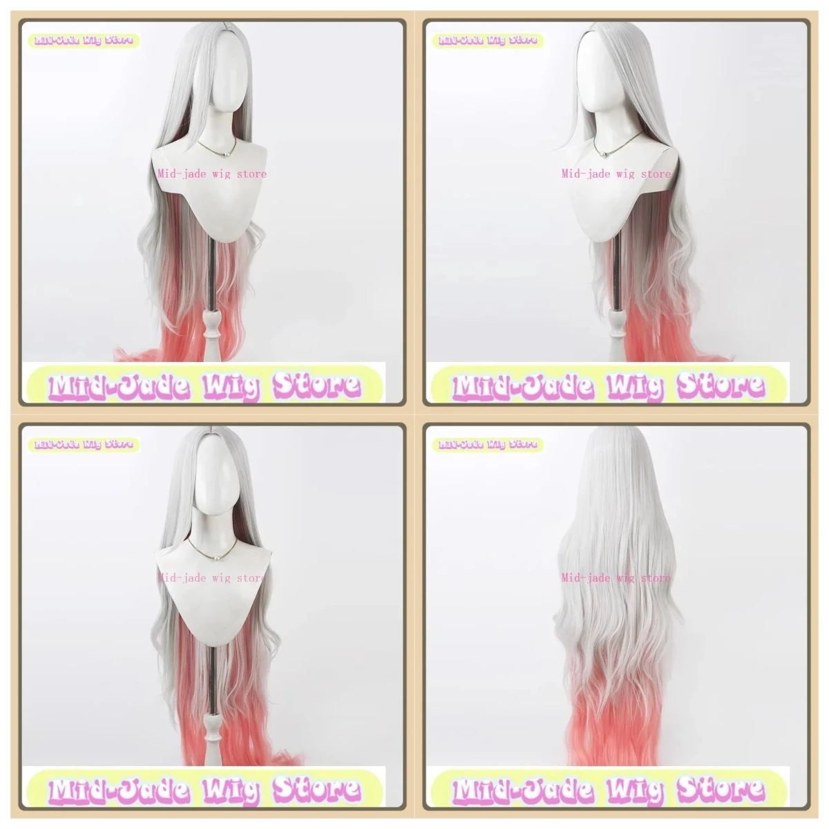 

Mid-jade Wig Store League Of Legends Yone Dawnbringer Cosplay Wig Anime Game Role Playing Synthetic Hair Halloween Party