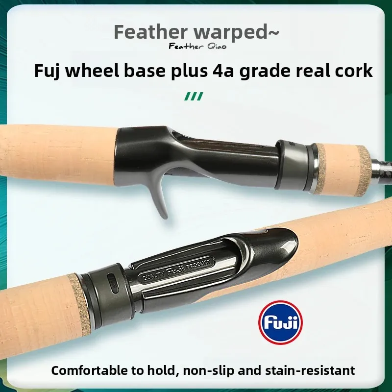 SAIVA FUJI أجزاء إغراء الصيد رود خفيفة عالية الكربون الغزل إغراء الصب الصيد Rod2.28m 2.43m 2.58m ل القاروص