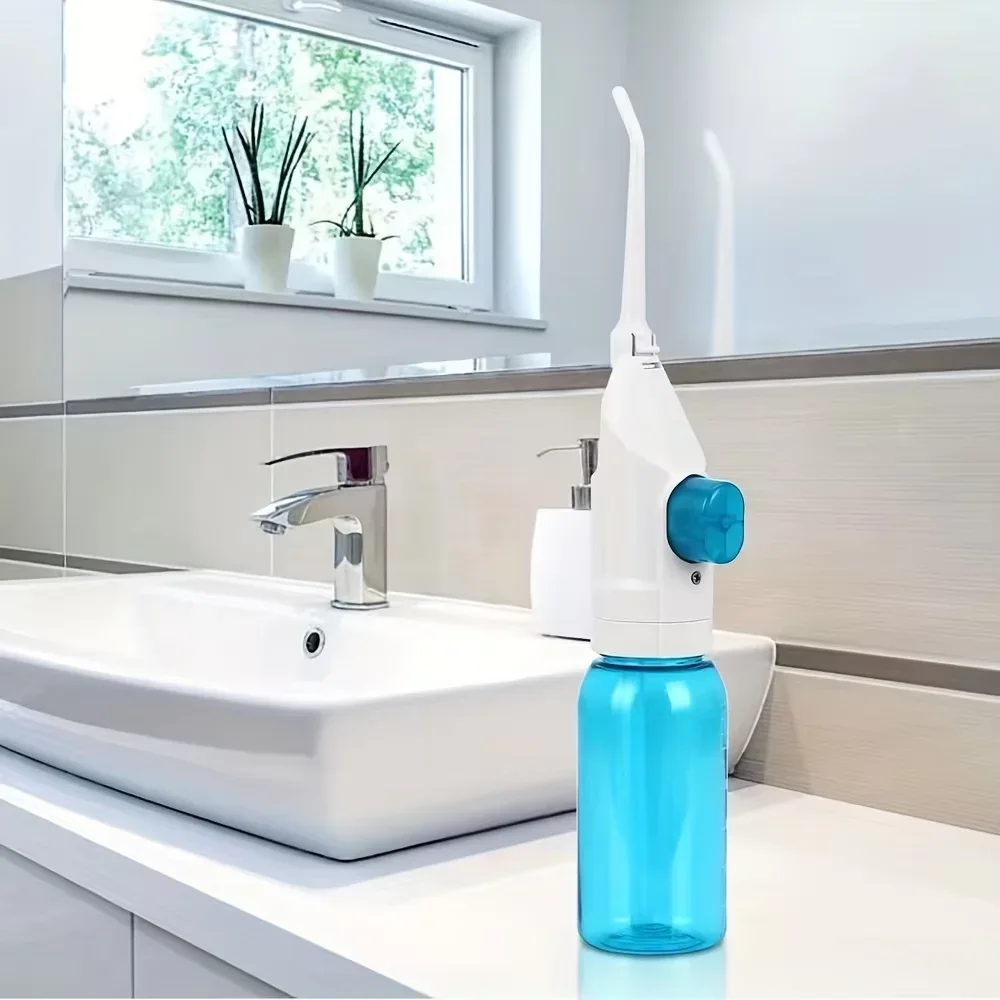 

Household High Pressure Oral Irrigator Portable Teeth Clean Dental Floss Manual High Pressure Toothpick Fil dentaire