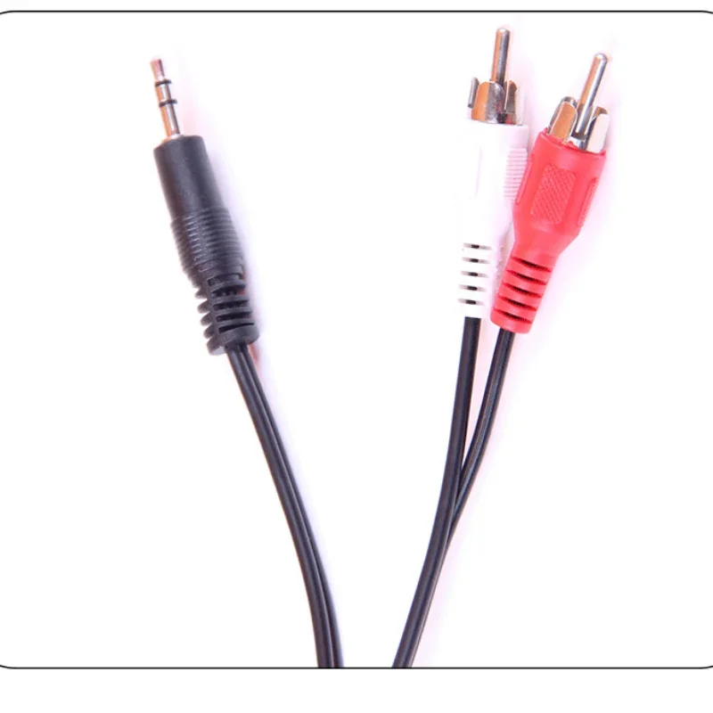 1.5M 3.5mm Jack To 2 RCA Audio Cables 3.5 Male To RCA Male Gold Plated Coaxial Aux Cable For Laptop TV DVD Amplifier