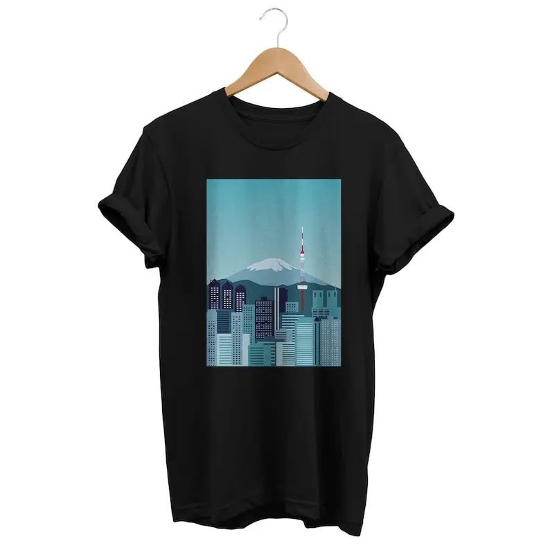 

Tokyo Landscape Mount Fuji Tee