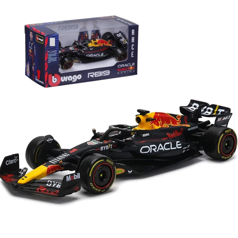 Bburago 1:43 2023 Mercedes Car #44 McLaren MCL60 Ferrari RB19 F1 Model Formula Car Static Simulation Diecast Alloy Racing Car