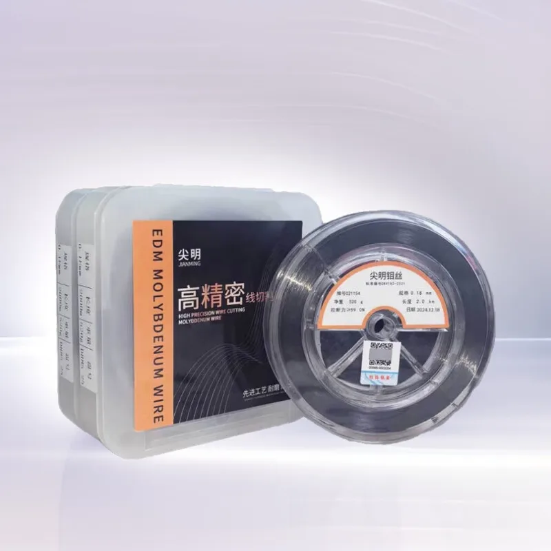 

High Efficiency Wire Cutting Pointed Molybdenum Wire 0.18/X Type 2000m Suitable for Electric Discharge Wire Cutting Machine