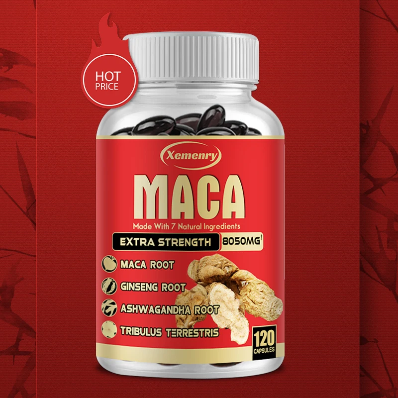 Xemenry Maca Extract Softgels for Easier Absorption Health Supplement for Men and Women