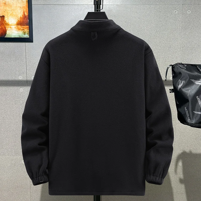 حجم كبير 12XL الرجال سترة زمم معطف الشتاء القطبية الصوف الخريف اضافية كبيرة مخزن كبير 6xl 7xl 8xl 9xl 10xl العمل الدافئ في الهواء الطلق #5