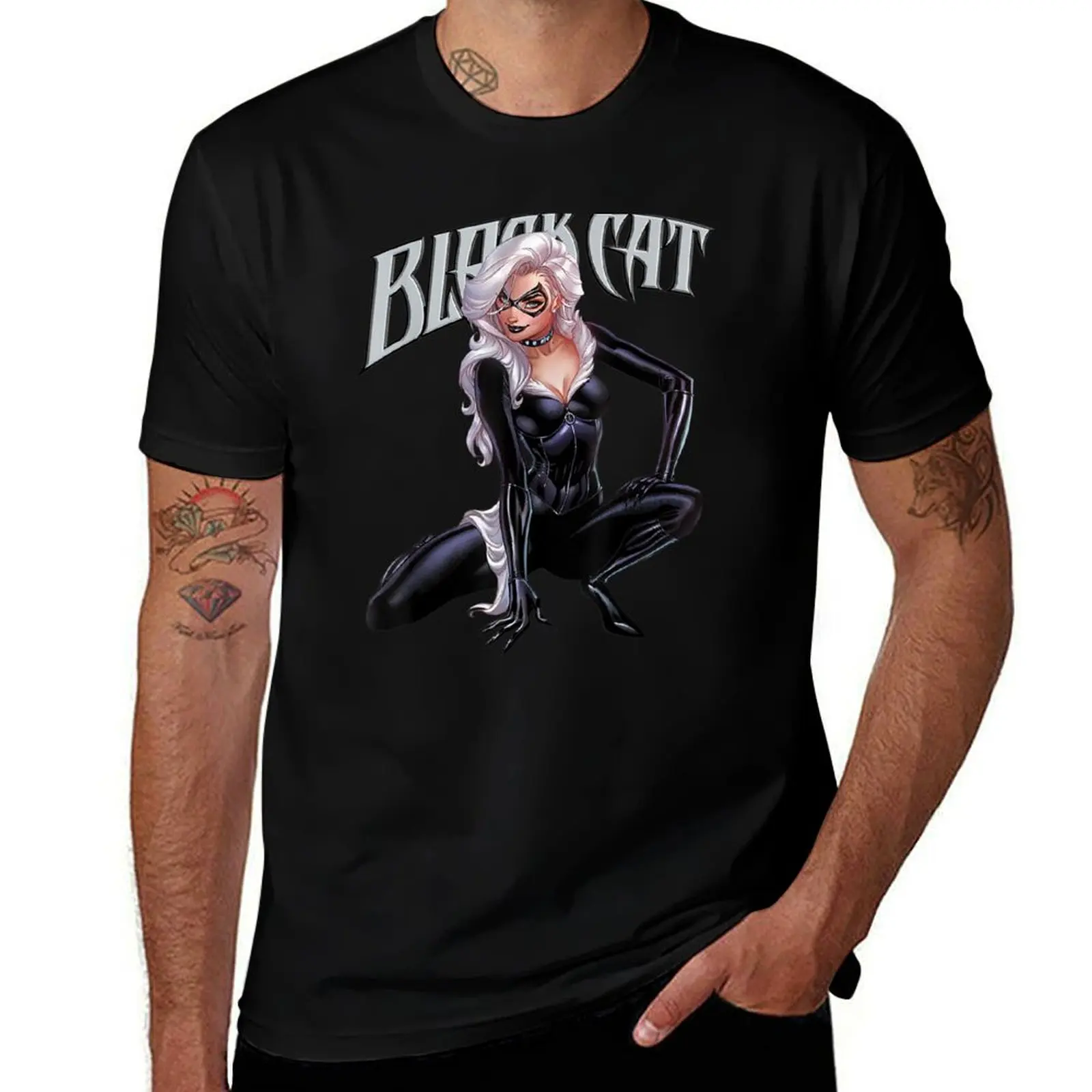 

Black Cat Felicia Hardy T-Shirt man t shirts high quality luxury brand essential t shirt T-Shirt