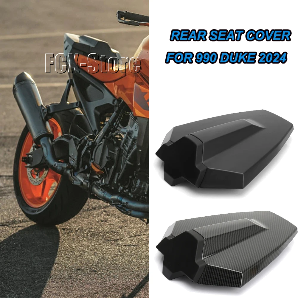 For 990Duke 990 Duke 990DUKE 990 DUKE 2024 Motorcycle New Carbon Fiber Black Rear Hump Athletic Single Tail Cap Rear Seat