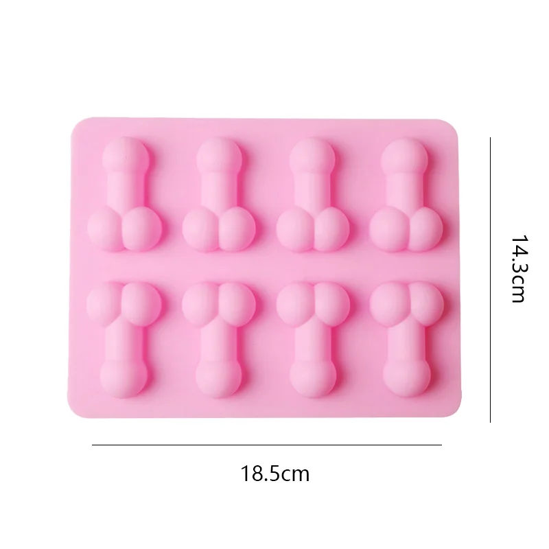 3D Sexy Penis Cake Mold Dick Ice Cube Tray Silicone Soap Candle Moulds Sugar Mould Mini Cream Forms Craft Tools Chocolate Tool - view 6