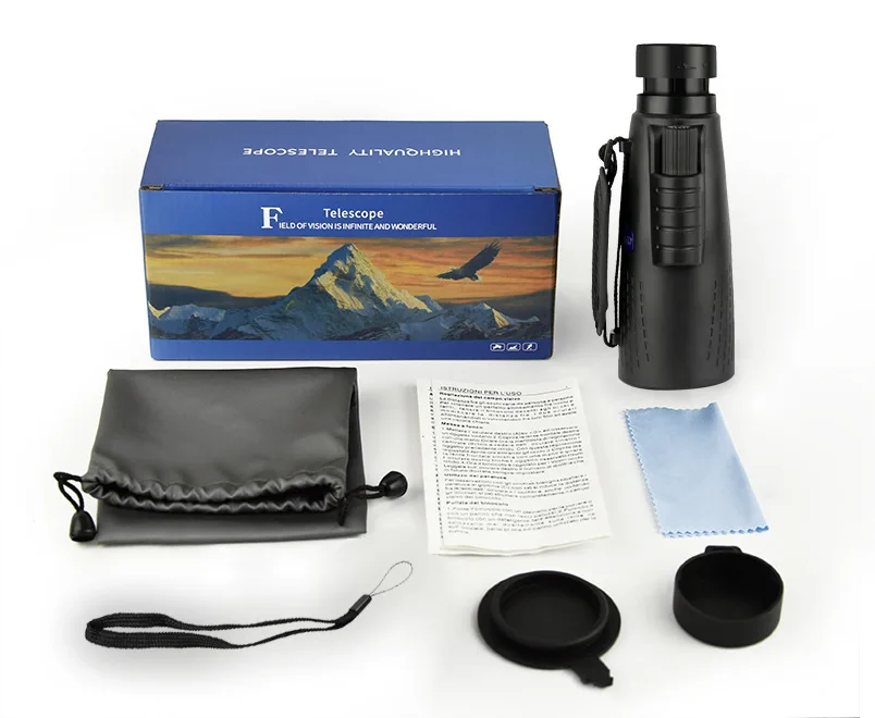 SHTSKYLIGHT 12X50 HD Monocular Telescope with High Definition and Outdoor Bird Watching Professional Glasses