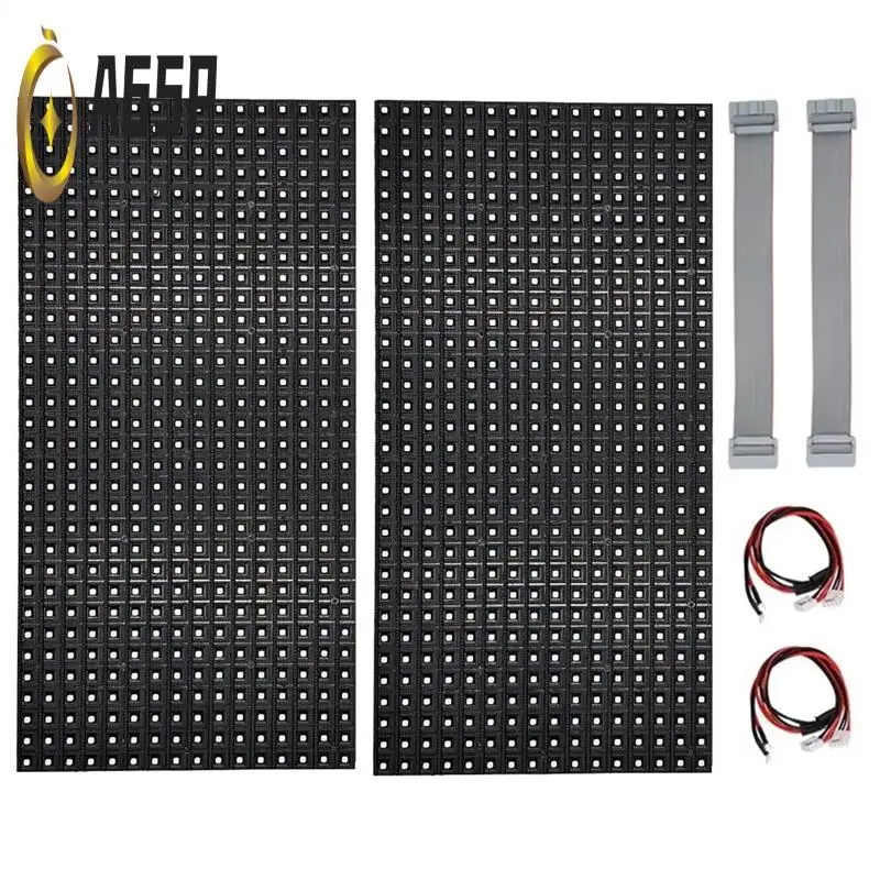 

A65P-2Pcs P10 Full Color Outdoor LED Module HUB75 SMD3535 32X16 Pixels LED Display Panel 320X160mm 1/4S Driver