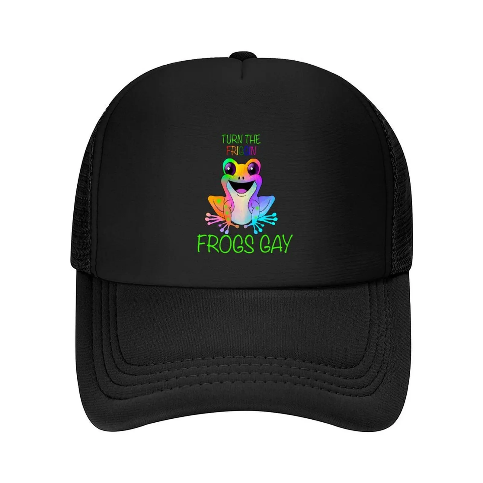 

Turn the Friggin Frogs Gay Baseball Cap Beach fashionable Beach Outing men's big size hat Girl'S Hats Men's