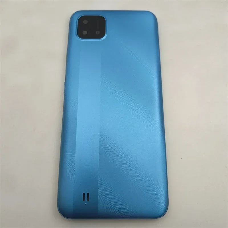 

for OPPO Realme C11 2021 RMX3231 Battery Cover Back Rear Door Housing Case with Camera Lens Power Volume Key Button