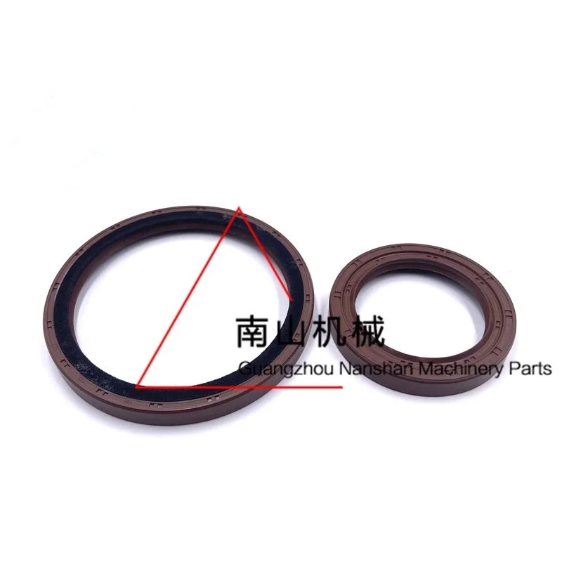 Sunward 90 Kubota 185 crankshaft oil seal Kubota V3800 engine crankshaft front and rear oil seals excavator parts