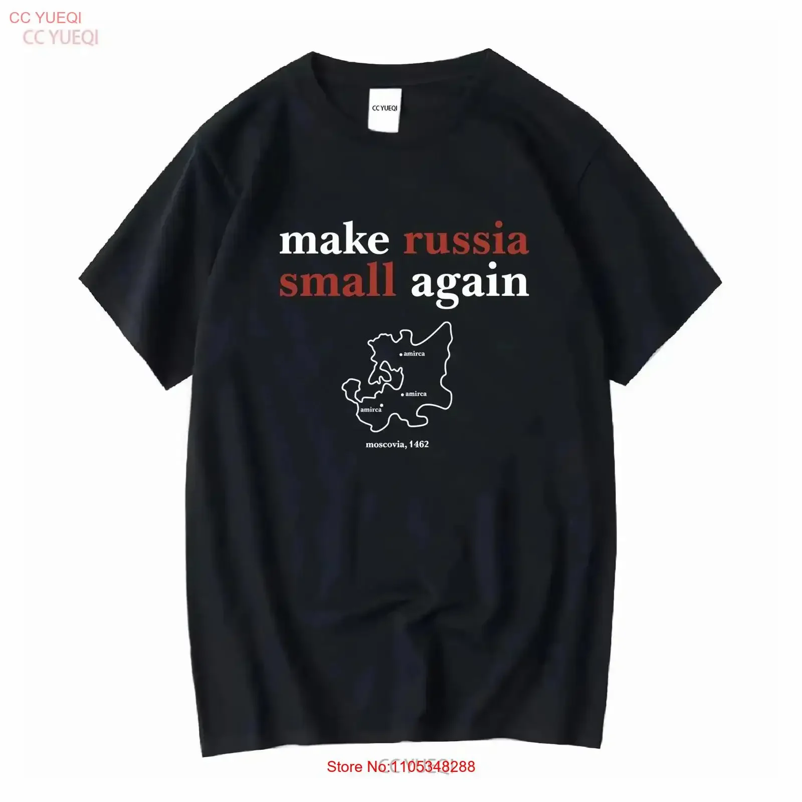Make Russia Small Again T Shirt vintage Washed homme Casual designer clothes Versatile Stylish Slightly fashion vintage Washed