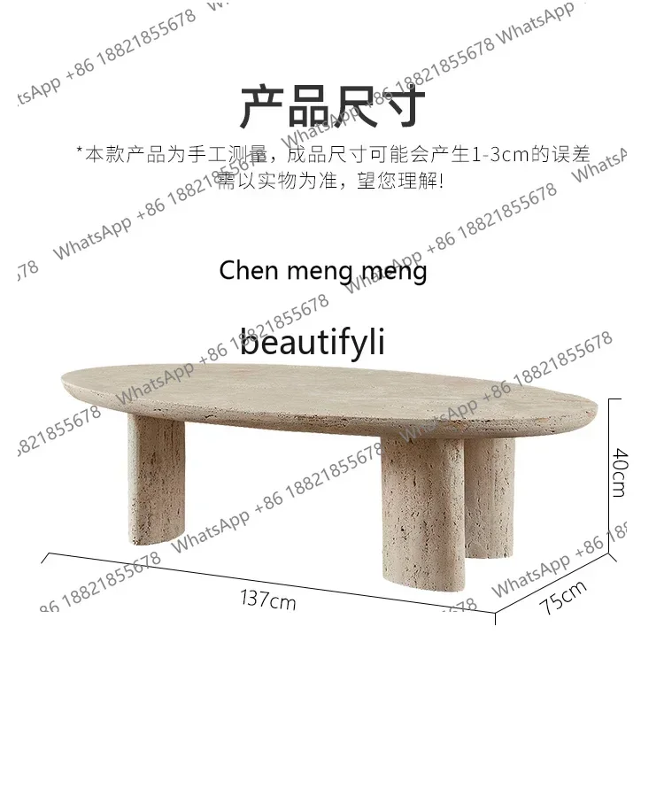 โต๊ะกาแฟหินอ่อนสไตล์นอร์ดิก ดีไซน์สร้างสรรค์ สำหรับห้องนั่งเล่น โต๊ะน้ำชาหิน โต๊ะน้ำชาหินดีไซน์เนอร์