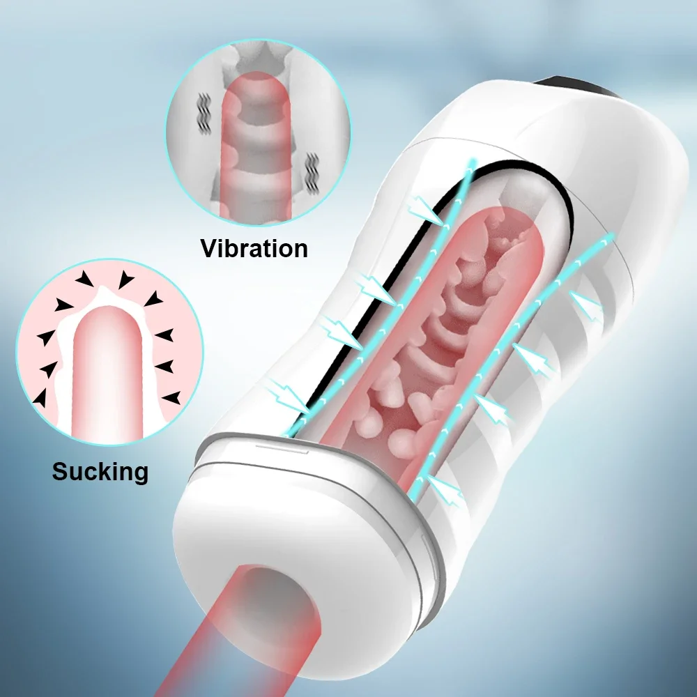 Automatic Sucking Male Mastubator Cup for Men Masturbation Equipment Sex Machine Sex Toy Blowjob Man Masturbators Adult Supplies view 4