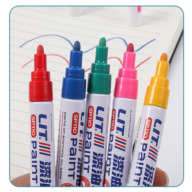 12 Colors Tire Paint Pen for 1/10 RC Crawler RC4WD TRX4 Defender SCX10 90046/47 YIKONG RC4WD 1/14 Tamiya RC Truck Scania 770S