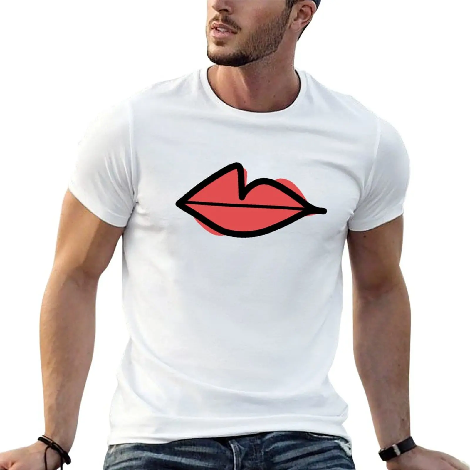 Villanelle lips T-Shirt Daily Wear Print T-Shirt