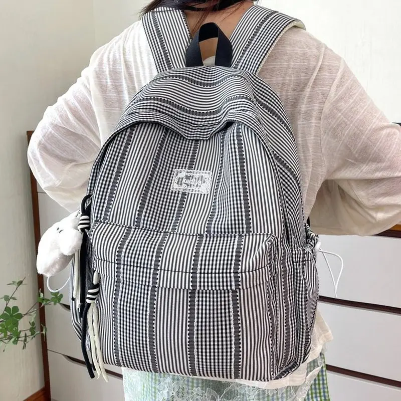nouveau-sac-a-dos-pour-femme-stripe-style-coreen-simple-a-carreaux-decontracte-grande-capacite-double-bandouliere-pour-les-loisirs-les-voyages-en-nylon-urbain