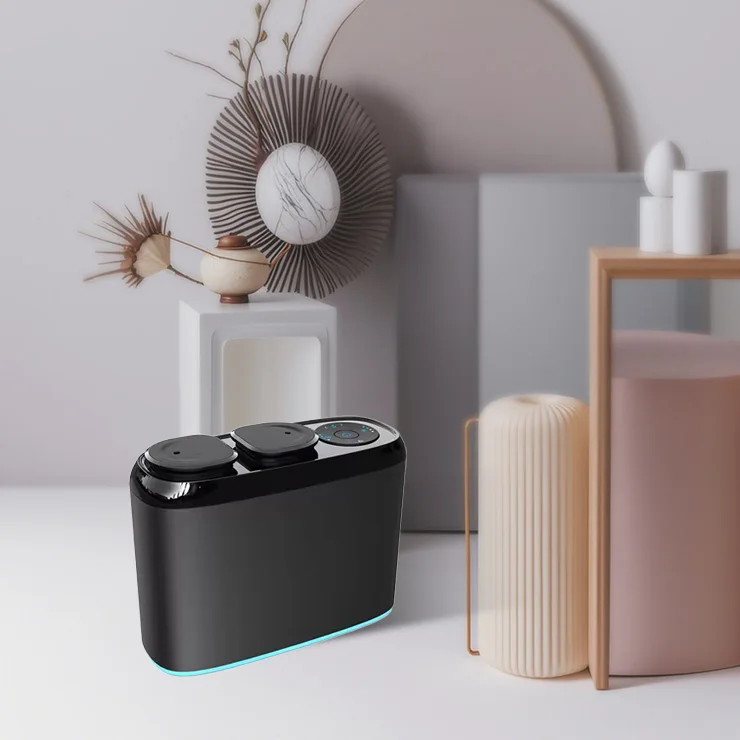 Умная бытовая техника Безводный ароматерапевтический распылитель аромата Диффузор с двойной насадкой Аромат Алюминиевый корпус Ультразвуковой электрический