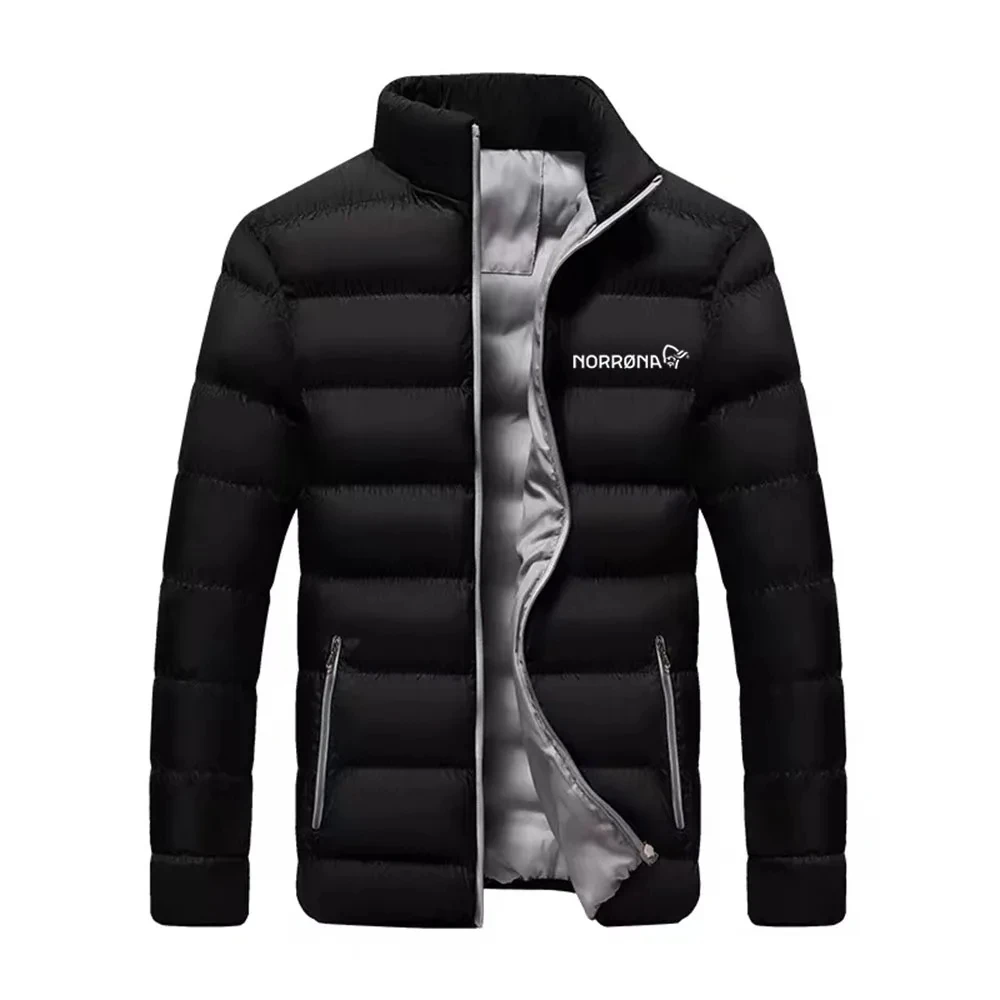 NORRONAMen's winter jacket, warm jacket, high collar, casual, fashionable, innovative in 2024