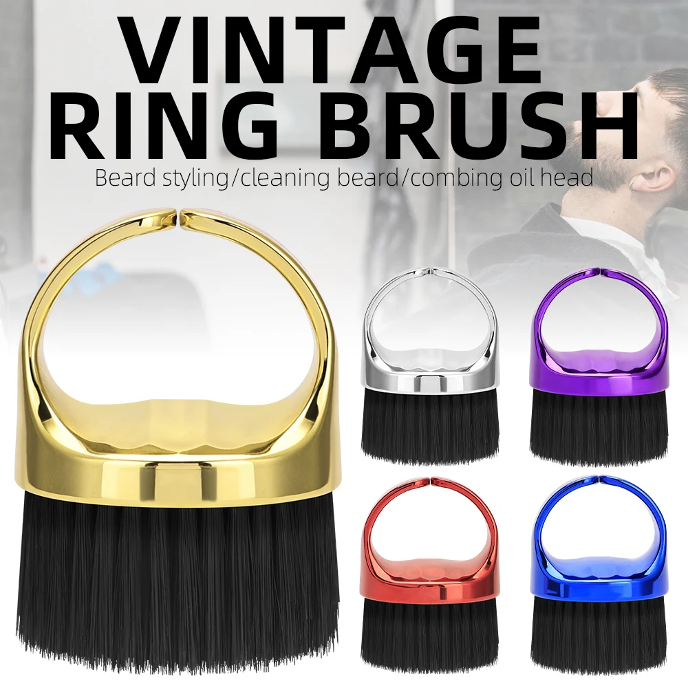 Professional Neck Duster Brush - Portable Nylon Bristles for Hair Salon Cleaning - Tool for Removing Hair Clippings and Debris