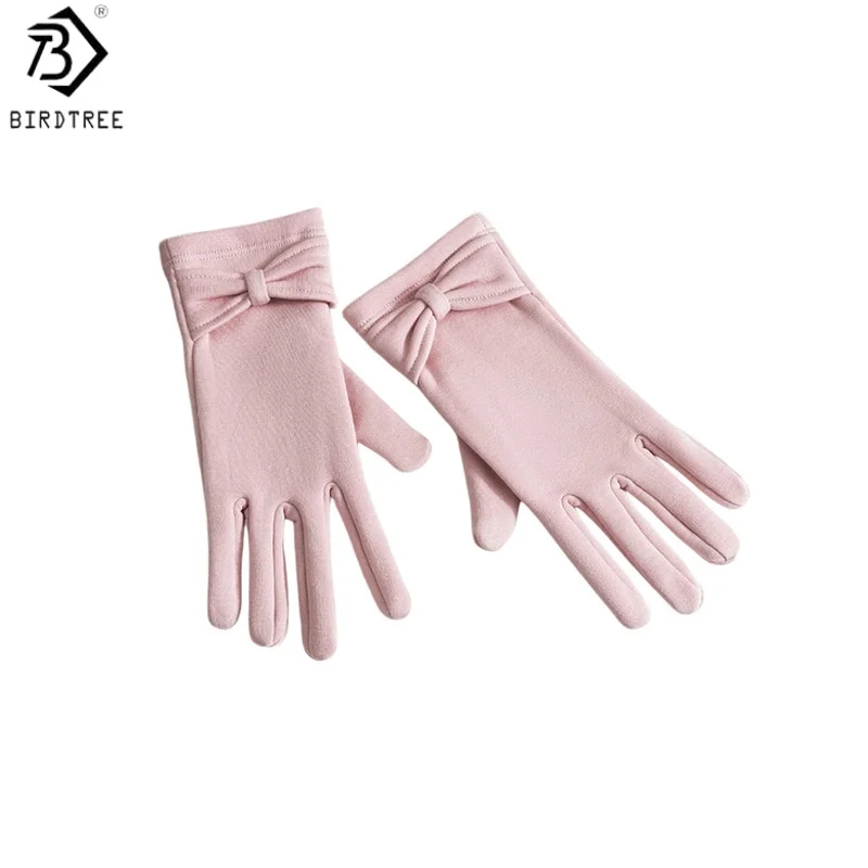 birdtree-gants-chauds-en-soie-gants-d'exterieur-tricotes-Epais-a-cinq-doigts-pour-femme-nouvelle-collection-automne-hiver-2026-s68506jf