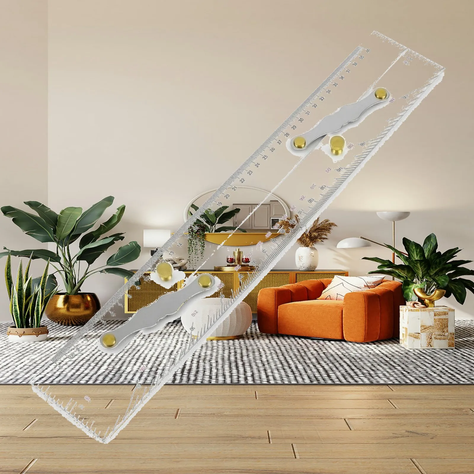 Parallel Ruler with Metal Links Accurate Parallel Ruler Drafting Tool Reliable Sturdy for Navigators, Navigation