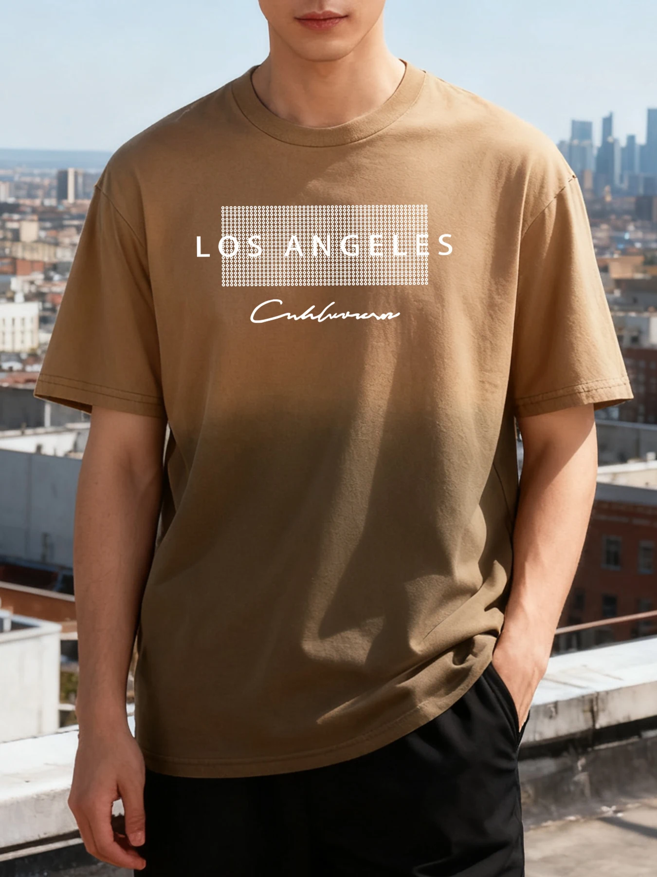 المدن الشهيرة في الولايات المتحدة التعادل صبغ تي شيرت رجل الصيف الإبداعية المحملة القطن لينة بلوزة مستديرة العنق للجنسين موضة ملابس فضفاضة