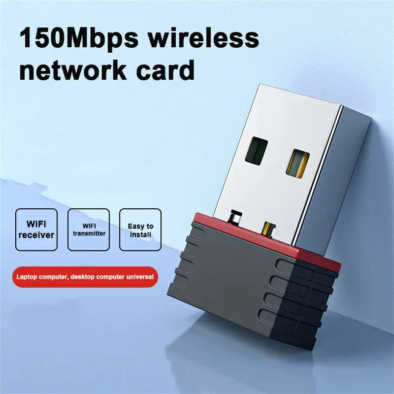 

150 м мини-USB Wi-Fi сетевая карта беспроводной адаптер 2,4G WLAN IEEE802.11n USB2.0 Wi-Fi приемник для планшетного ПК