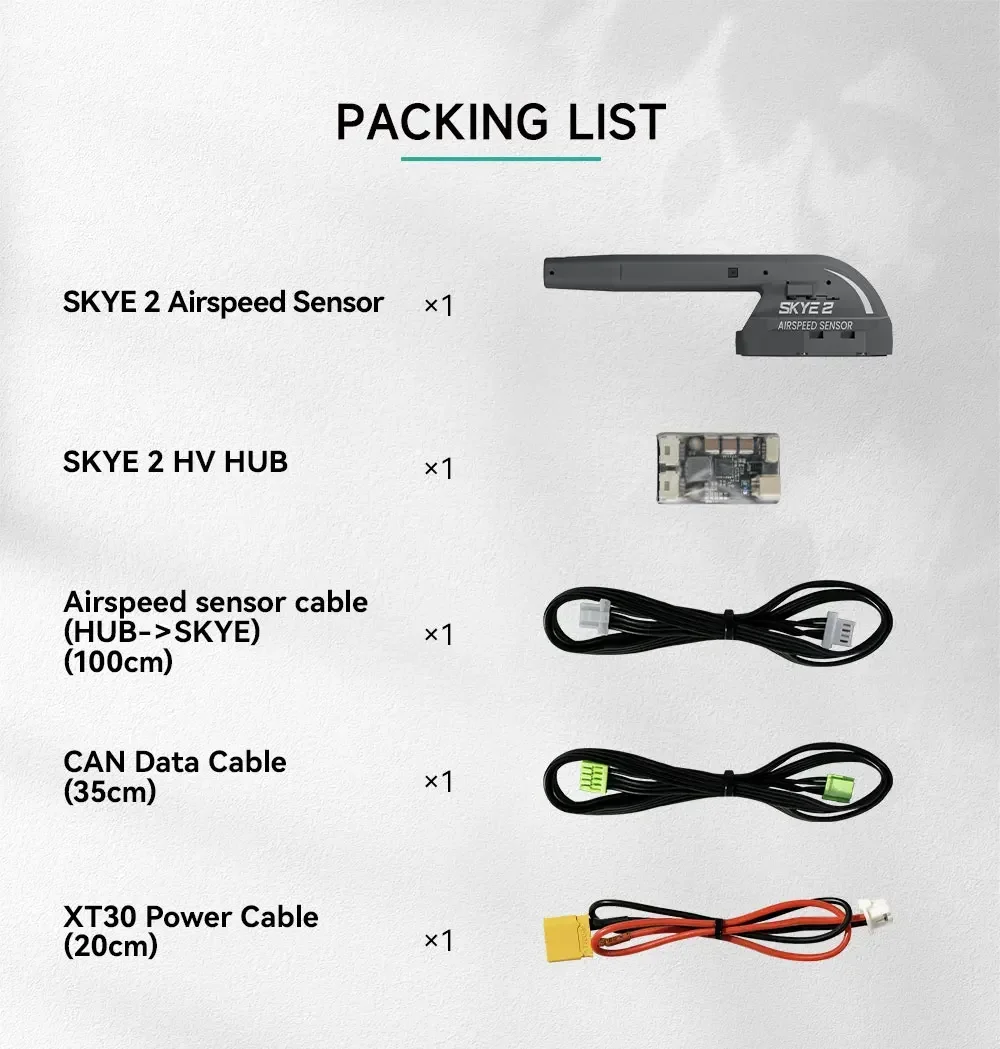 

Новейший датчик скорости CUAV SKYE 2 с протоколом DroneCAN / Поддержка ArduPilot / PX4 Flight Control RC Tools