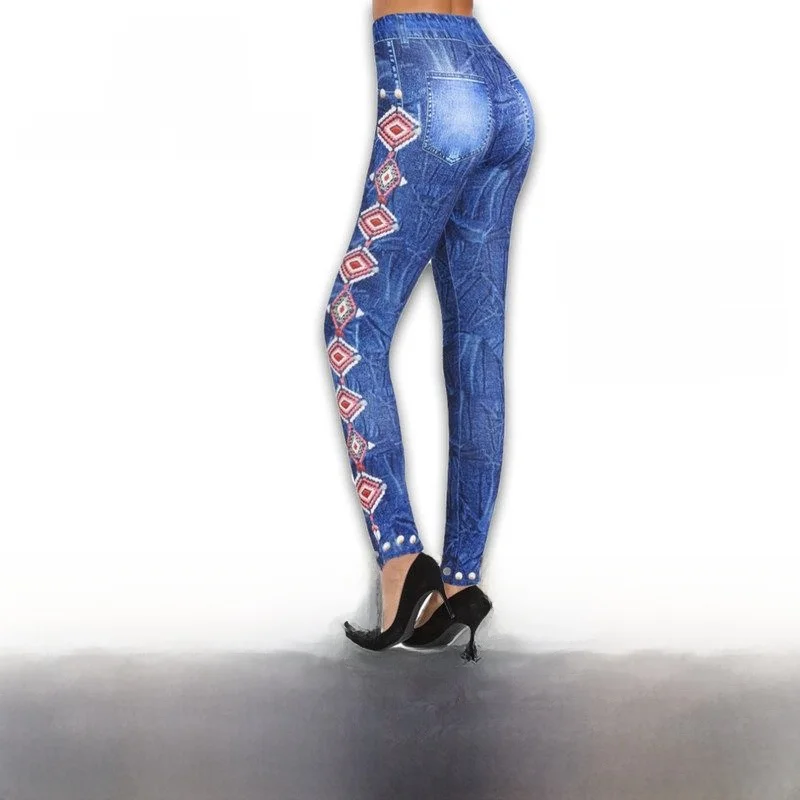 

Облегающие эластичные спортивные леггинсы с высокой талией, которые можно носить на улице, простые джинсы с имитацией длинных брюк, женские базовые многослойные брюки