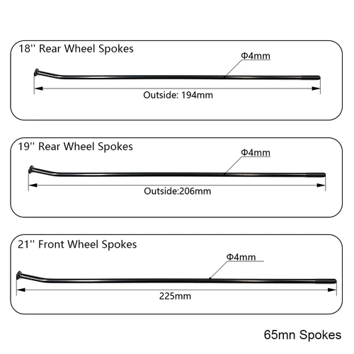 Imagen 2 del producto Kit de boquillas de radios de rueda delantera y trasera para motocicleta, pieza de Dirt Bike, para KTM HUSQVARNA, 18 "", 19"", 21 "", SXF, XCF, EXCF, XCW, TE, TC, FE, 250, 450, 525