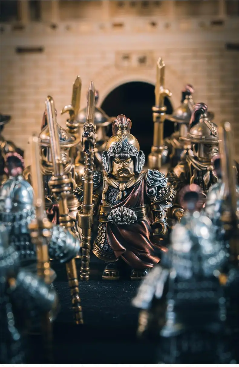 زينة يوي فاي، النمط الوطني، مصنوعات معدنية من سلالة سونغ، تماثيل قابلة للفصل، برونزية لجيش عائلة يوي