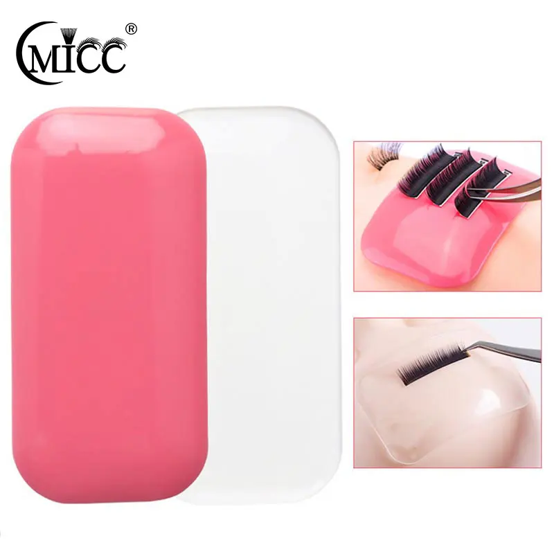 Wimpernverlängerung Silikon Stirn Silikon Klebepad Rosa Transparent Wiederverwendbare Wimpernverlängerung Silikagel Tabletthalter