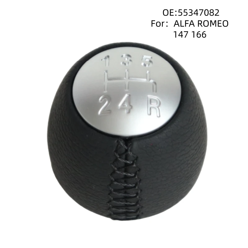 for ALFA ROMEO 147 166 gear shift handball gear head manual gear wrap stitching gear lever car gear head shift lever