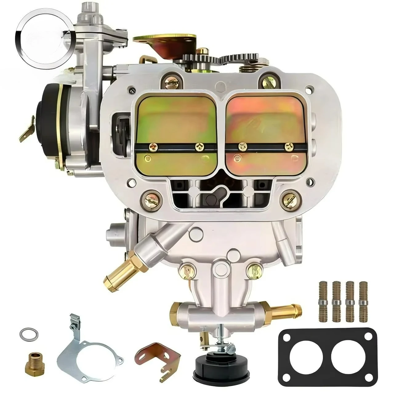 38mm Carb 2 Barrels Weber 38x38 Carburetor for EMPI EPC Fait Ford VW Dodge Jeep 38/38 DGES DGAS 19830.202 DGES 390CFM 4 Cylinder