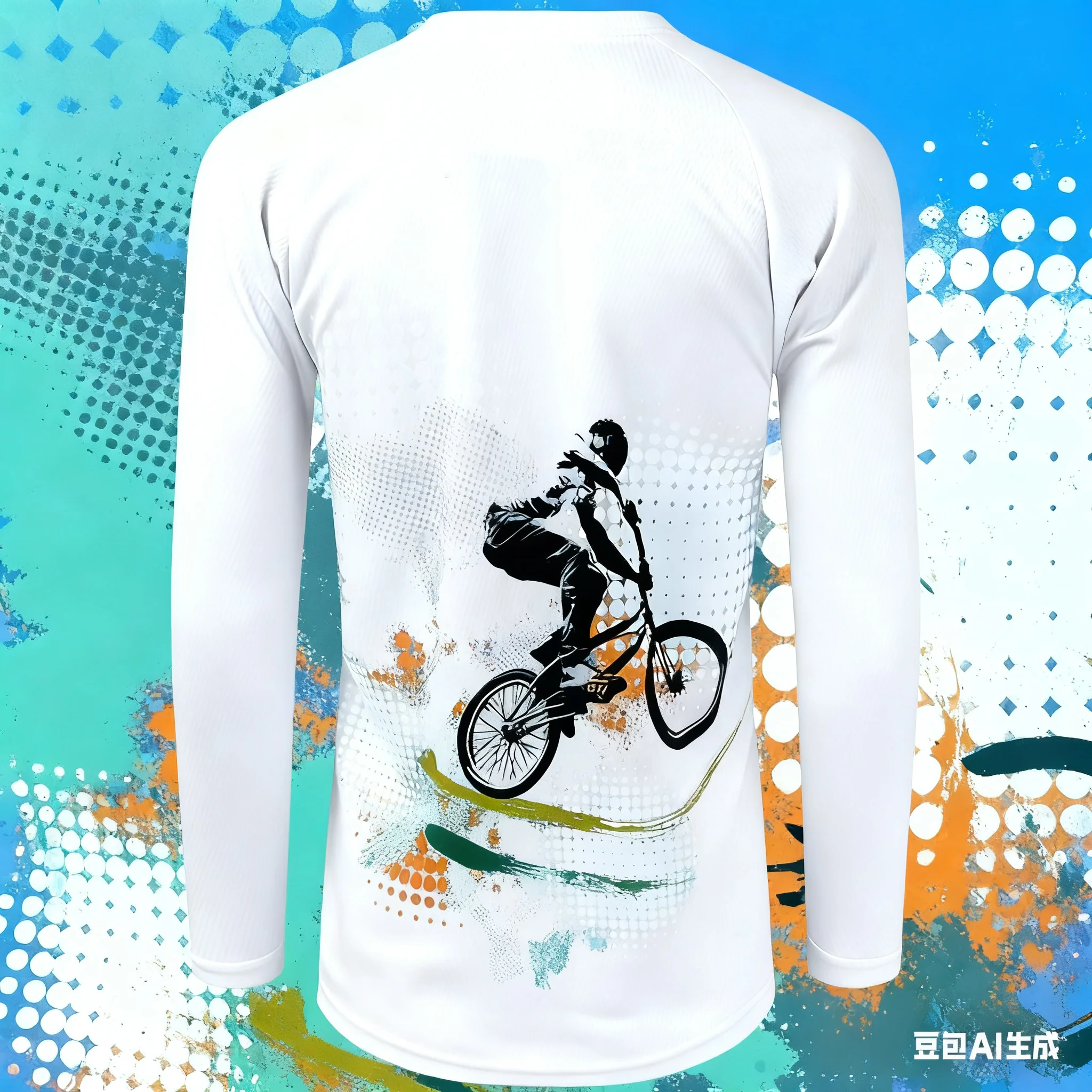 

Художественные вибрации в Велосипедном мире! Многоцветный велосипедный трикотаж с длинными рукавами и 3D-принтом в стиле граффити