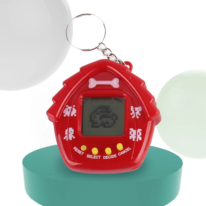 Creative Cute House Handheld Miniature Electronic Game Machine Virtual Cyber Digital Pet Game Toy Digital Electronic E-Pet